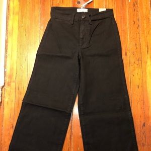 Madewell Emmett wide leg crop pants